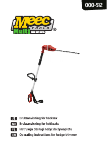 Bruksanvisning Meec Tools 000-512 Häcksax