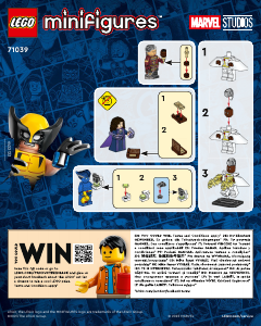 Manuale Lego set 71039 Collectible Minifigures Serie Marvel 2 - LEGO Minifigures