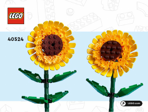 Manual Lego set 40524 Creator Sunflowers