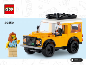 Manual Lego set 40650 Creator Land Rover Classic Defender