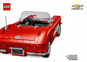 Manual Lego set 10321 Icons Chevrolet Corvette 1961