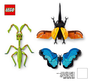 Manuale Lego set 21342 Ideas Collezione di insetti