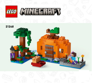Bedienungsanleitung Lego set 21248 Minecraft Die Kürbisfarm