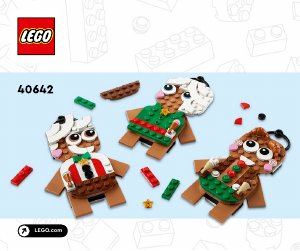 Manuale Lego set 40642 Seasonal Ornamenti di pan di zenzero