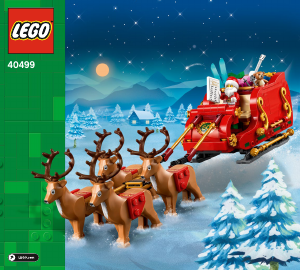 Manuale Lego set 40499 Seasonal La slitta di Babbo Natale