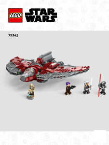 Manual Lego set 75362 Star Wars Ahsoka Tanos T-6 Jedi shuttle