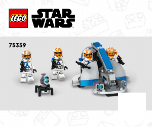 Manuál Lego set 75359 Star Wars Bitevní balíček klonovaného vojáka Ahsoky z 332. legie