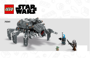 Käyttöohje Lego set 75361 Star Wars Hämähäkki-hyökkäysvaunu