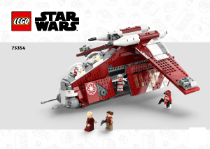 Manual Lego set 75354 Star Wars Coruscant guard gunship