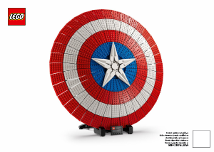 Handleiding Lego set 76262 Super Heroes Het schild van Captain America