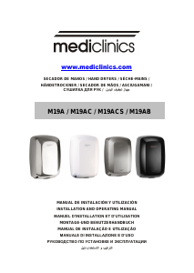 Manual Mediclinics M19ACS Machflow Plus Secador de mão