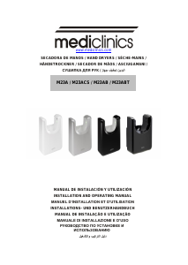 Manual de uso Mediclinics M23ACS U-Flow Secador de manos