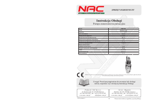 Instrukcja NAC VMP280 Pompa ogrodowa