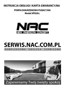 Instrukcja NAC VPE28-L Pompa ogrodowa