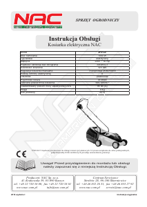 Instrukcja NAC ZF6120 Kosiarka
