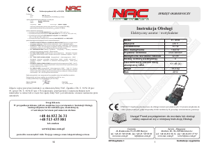 Instrukcja NAC YT5151 Wertykulator
