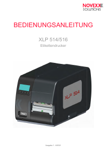 Bedienungsanleitung NOVEXX Solutions XLP 514 Etikettendrucker
