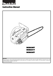 Manual Makita DCS230T Chainsaw