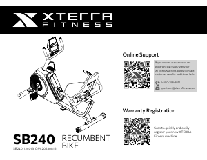 Manual XTERRA SB240 Exercise Bike