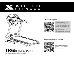 Handleiding XTERRA TR65 Loopband