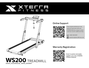 Handleiding XTERRA WS200 Loopband