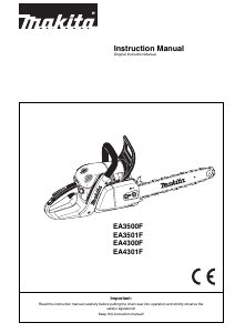Manual Makita EA4300F Chainsaw