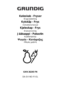 Käyttöohje Grundig GKN 26845 FN Jääkaappipakastin