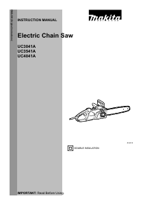 Manual Makita UC3041A Chainsaw