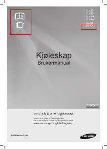 Bruksanvisning Samsung RL40EGSW Kjøle-fryseskap
