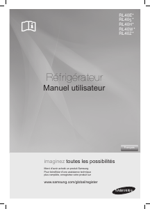Mode d’emploi Samsung RL40EGSW Réfrigérateur combiné