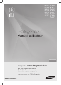 Mode d’emploi Samsung RL40HDMG Réfrigérateur combiné
