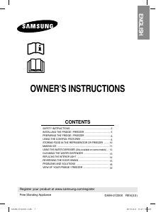 Manual Samsung RL44QTRS Fridge-Freezer