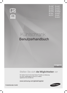 Bedienungsanleitung Samsung RL50SX Kühl-gefrierkombination
