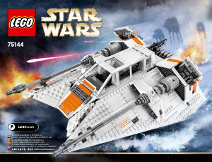 Käyttöohje Lego set 75144 Star Wars Snowspeeder