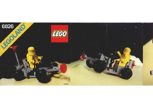 Manual Lego set 6826 Space Crater crawler