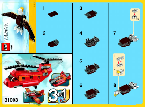Mode d’emploi Lego set 30185 Creator Petit aigle