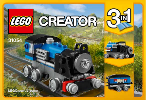Manual Lego set 31054 Creator Expresso azul