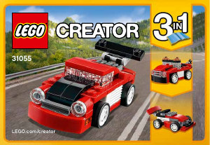 Bedienungsanleitung Lego set 31055 Creator Roter rennwagen