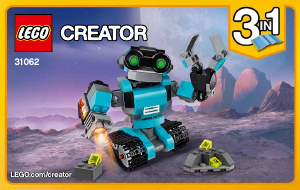 Bruksanvisning Lego set 31062 Creator Utforskarrobot