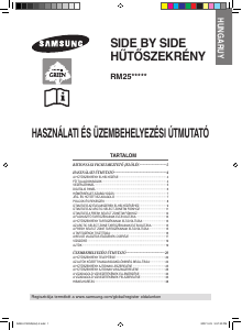 Használati útmutató Samsung RM25KGRS Hűtő és fagyasztó