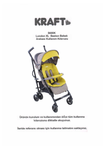 Kullanım kılavuzu Kraft London Katlanır bebek arabası
