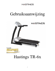 Handleiding Hastings TR-6 Loopband