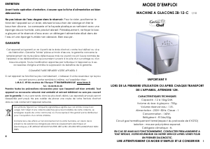 Mode d’emploi Kitchen Chef ZB-12-C Machine à glaçons