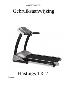 Handleiding Hastings TR-7 Loopband