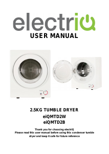 Manual ElectriQ eiQMTD2W Dryer