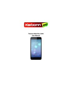 Käyttöohje Karbonn Titanium MachTwo S360 Matkapuhelin