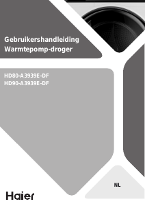 Handleiding Haier HD80-A3939E Wasdroger