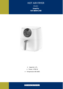 Manual Heinner HAF-B6WH1700 Friteuză