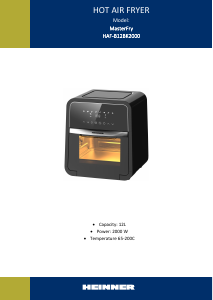 Manual Heinner HAF-B12BK2000 Friteuză