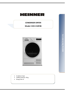 Manual Heinner HCD-V10F4B Dryer